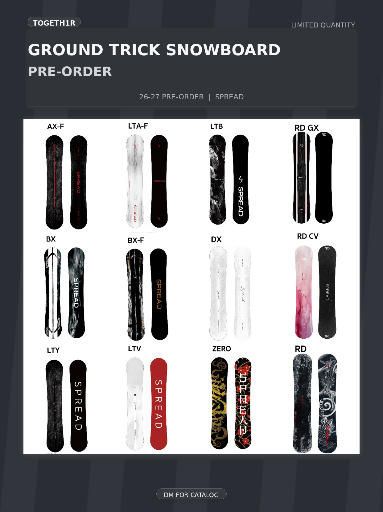 スポーツ・フィットネス variable technic OF ground tricks 26-27 SPREAD GROUND TRICK SNOWBOARD PRE-ORDER 50% DEPOSIT