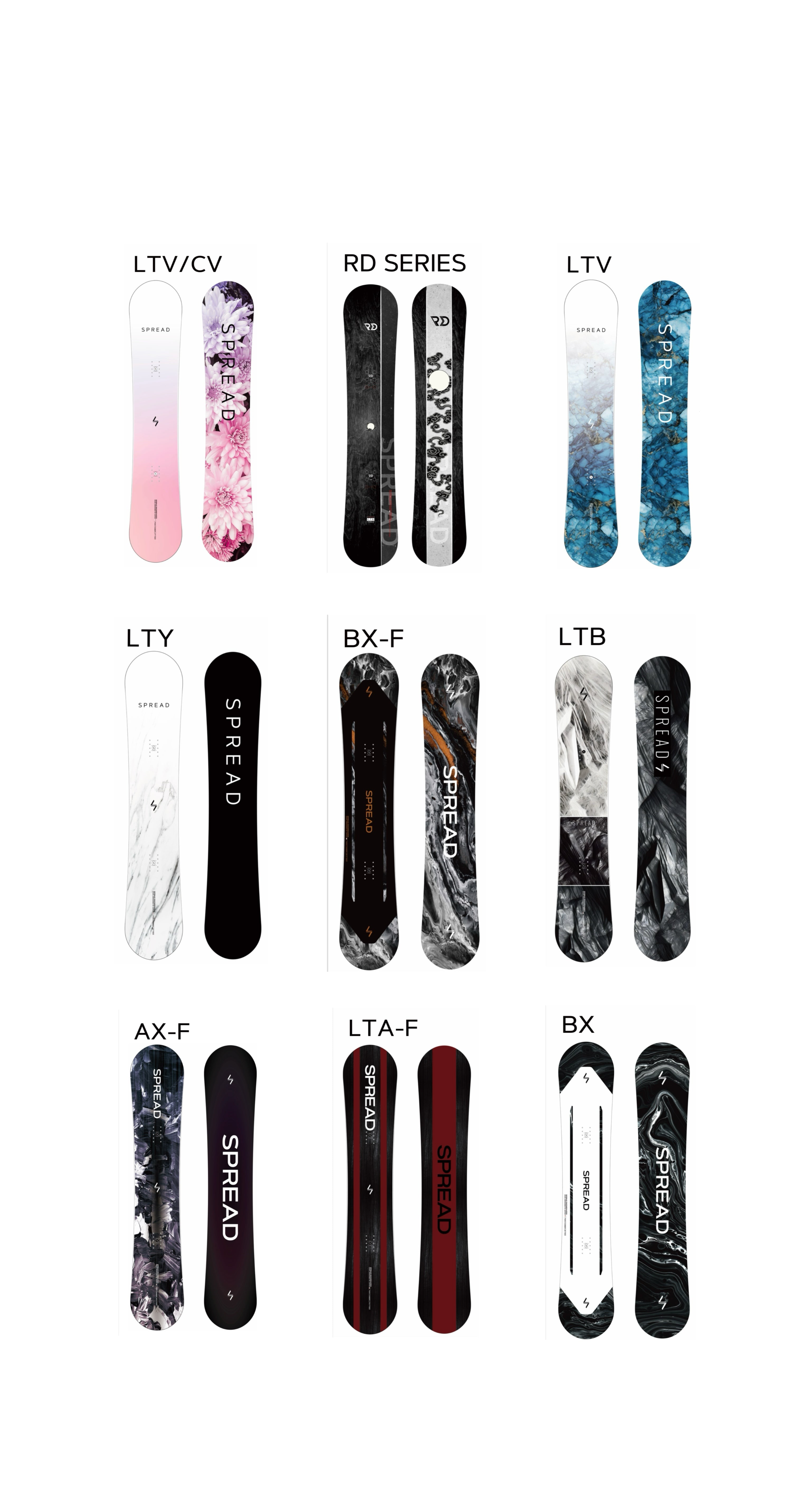 スノーボード SPREAD BOARDS 2022MDL LTA-F 53 スノーボード SPREAD BOARDS 2022MDL LTA-F 53 SPREAD SNOWBOARDS