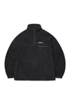 FLEECE HALF ZIP BLACK
