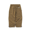 BSRABBIT LOGO HERRINGBONE SUPER WIDE VENTILATION PANTS BROWN