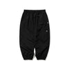 BSRABBIT SPIDERWEB SUPER WIDE JOGGER PANTS BLACK