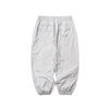 BSRABBIT SPIDERWEB SUPER WIDE JOGGER PANTS SILVER GRAY