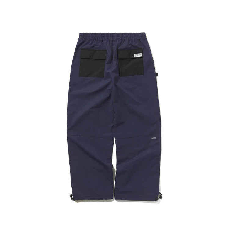 BSRABBIT STITCH BOX WIDE TRACK PANTS PURPLE