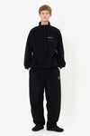 FLEECE HALF ZIP BLACK