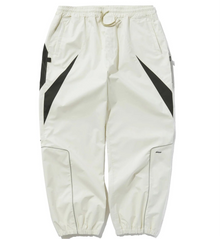 BSRABBIT EXQUISITE 3L WIDE JOGGER PANTS CREAM