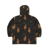 BSRABBIT 3D BEARRABBIT HOODED ANORAK JACKET BLACK