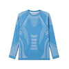 SURPINE MERINO WOOL KIDS BASE LAYER SET BLUE