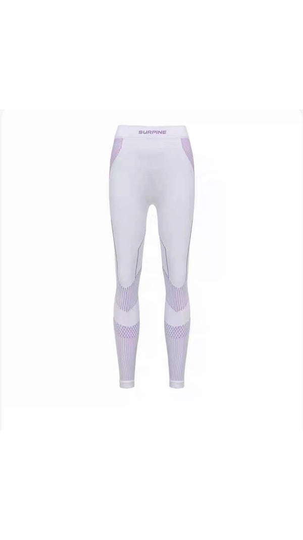 SURPINE BASE LAYER PRO SET WOMEN WHITE PURPLE