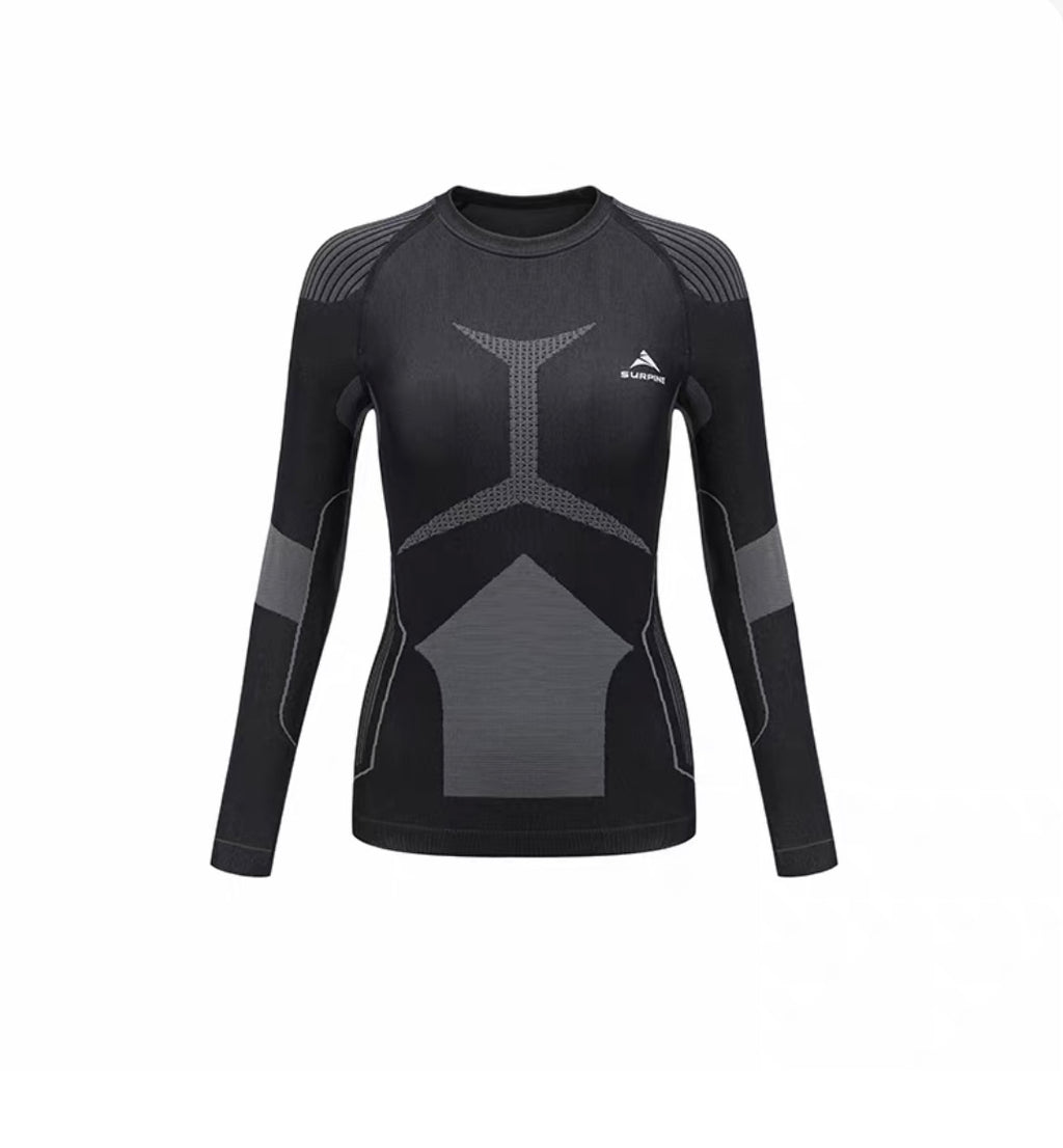 SURPINE REGULAR BASE LAYER SET WOMEN BLACK