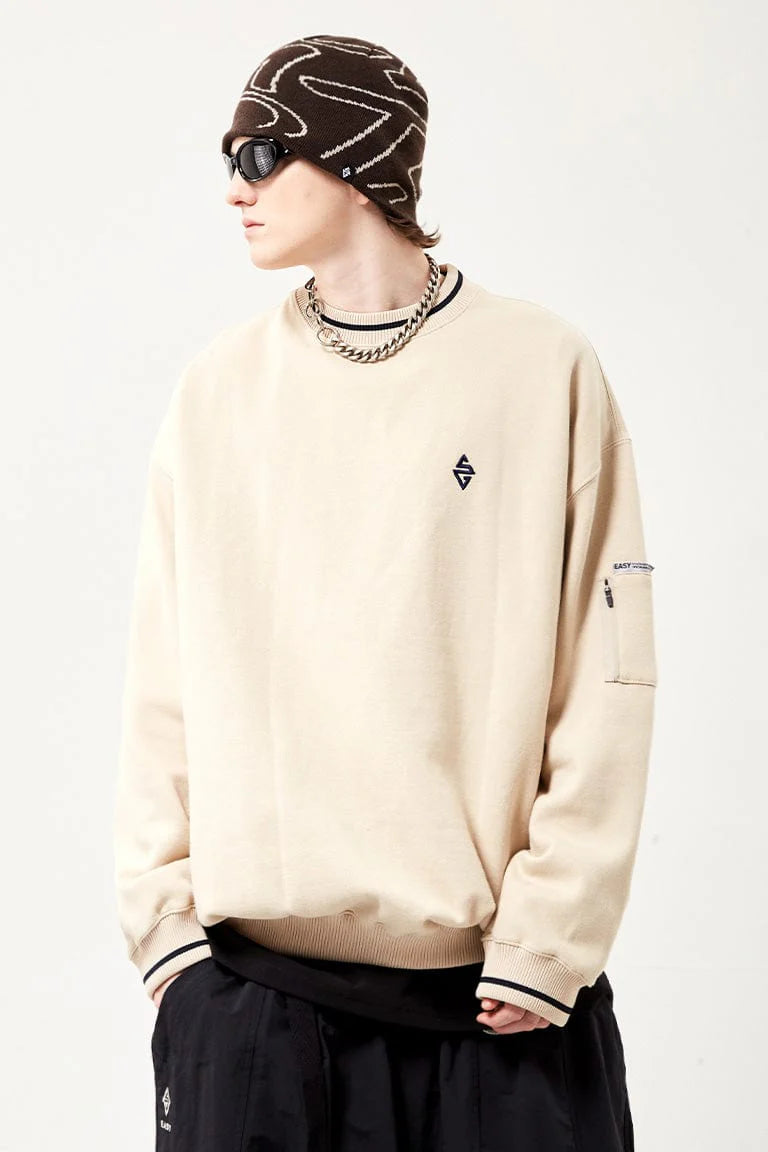 EASY LINEWORK CREWNECK BISCOTTI