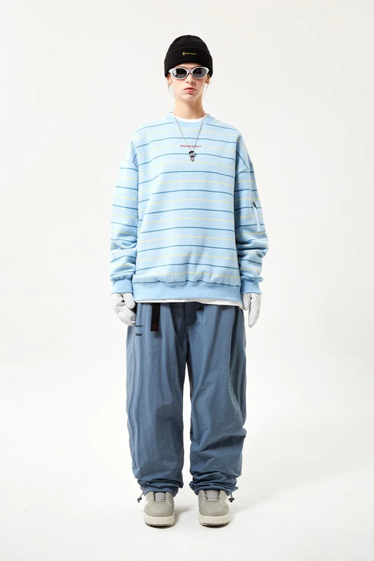 V2 PINSTRIPE CREWNECK WINTER SKY