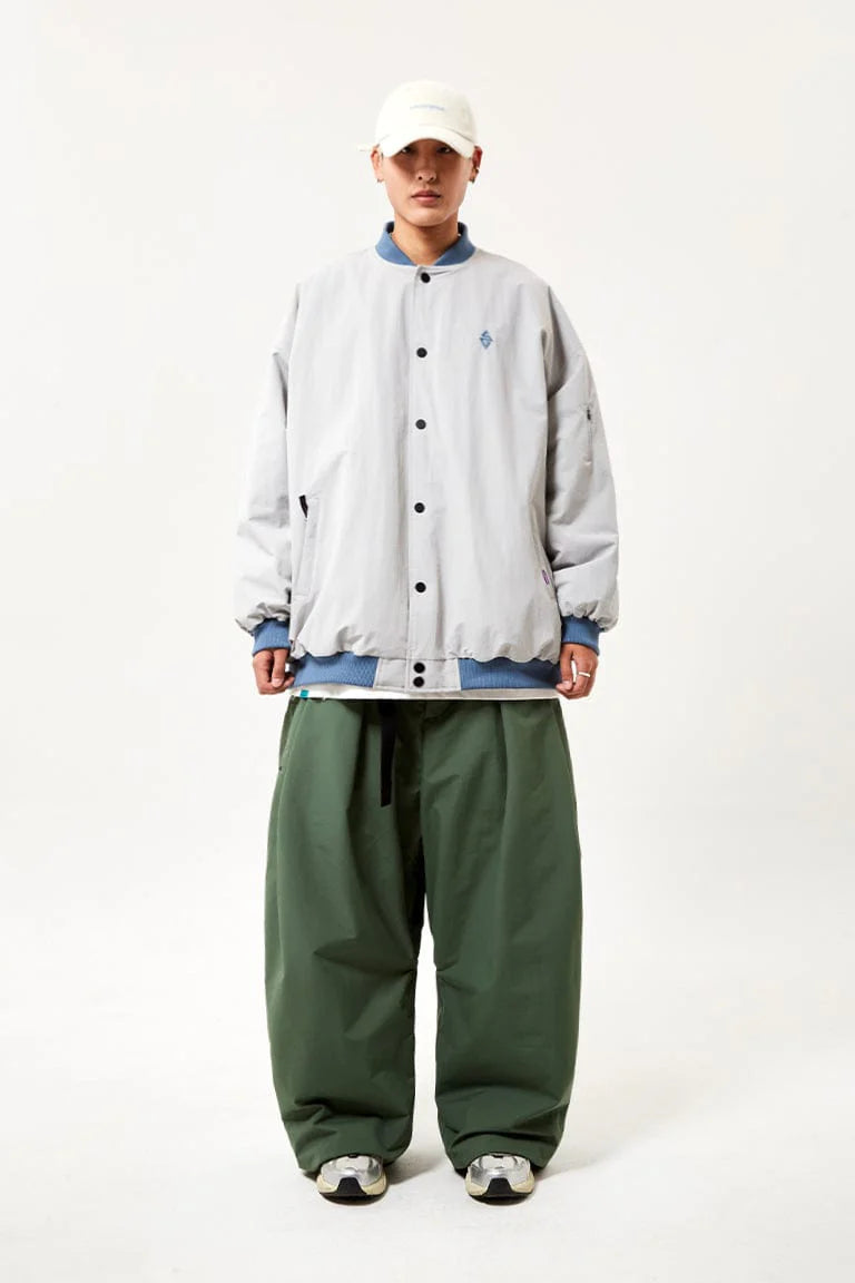 V2 WIDE VARSITY JACKET LIGHT GREY