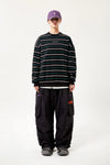 V2 PINSTRIPE CREWNECK BLACK