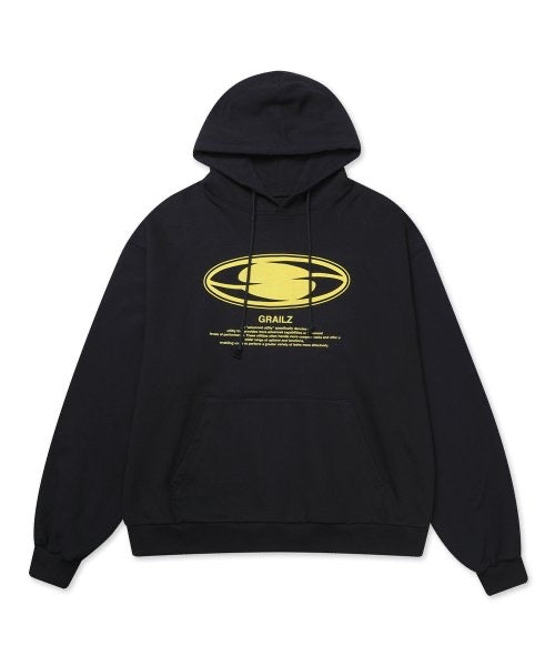 GRAILZ OVAL LOGO HOODIE BLACK