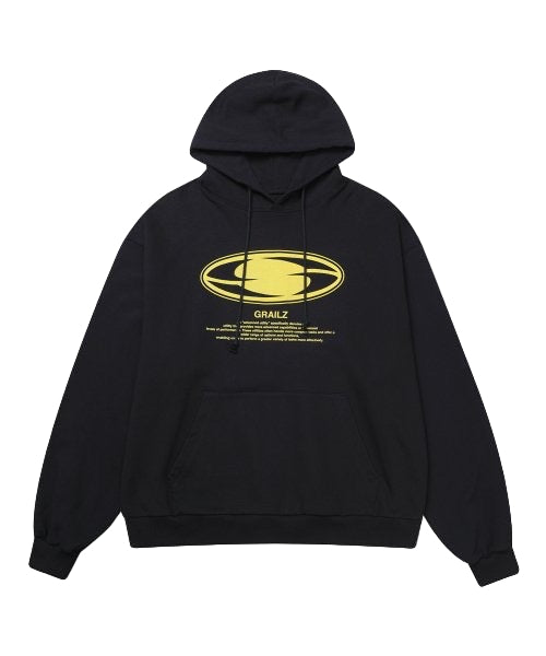 GRAILZ OVAL LOGO HOODIE BLACK
