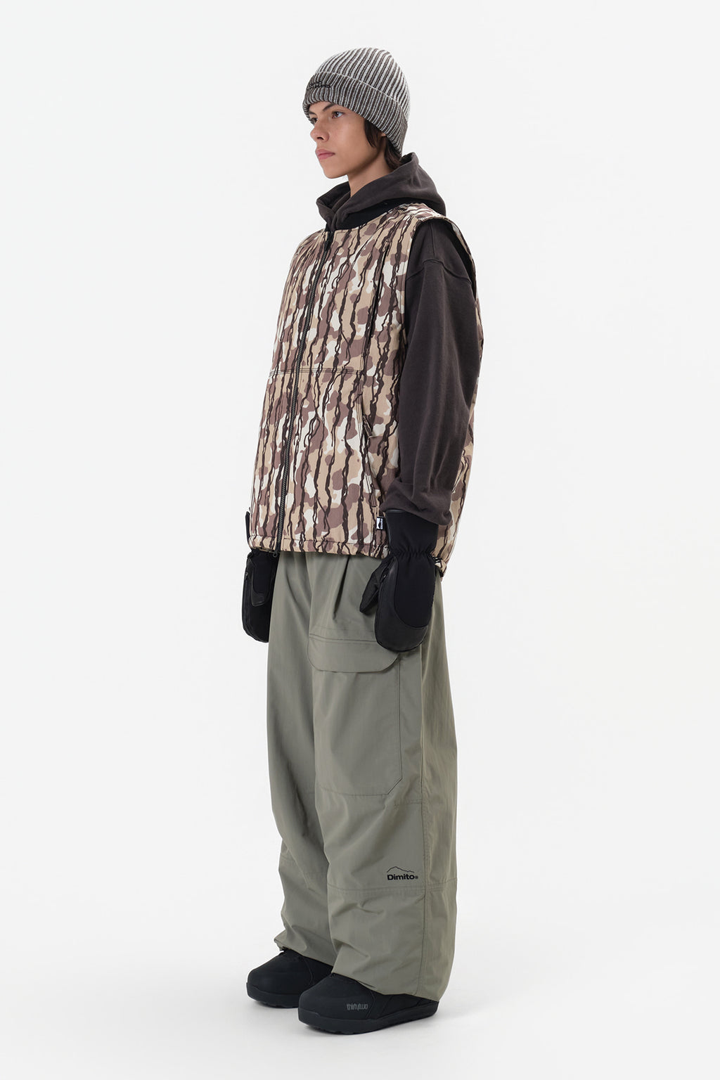 DECK WIDE BANDED PANTS (WIDE FIT LV.2) SLATE SAGE