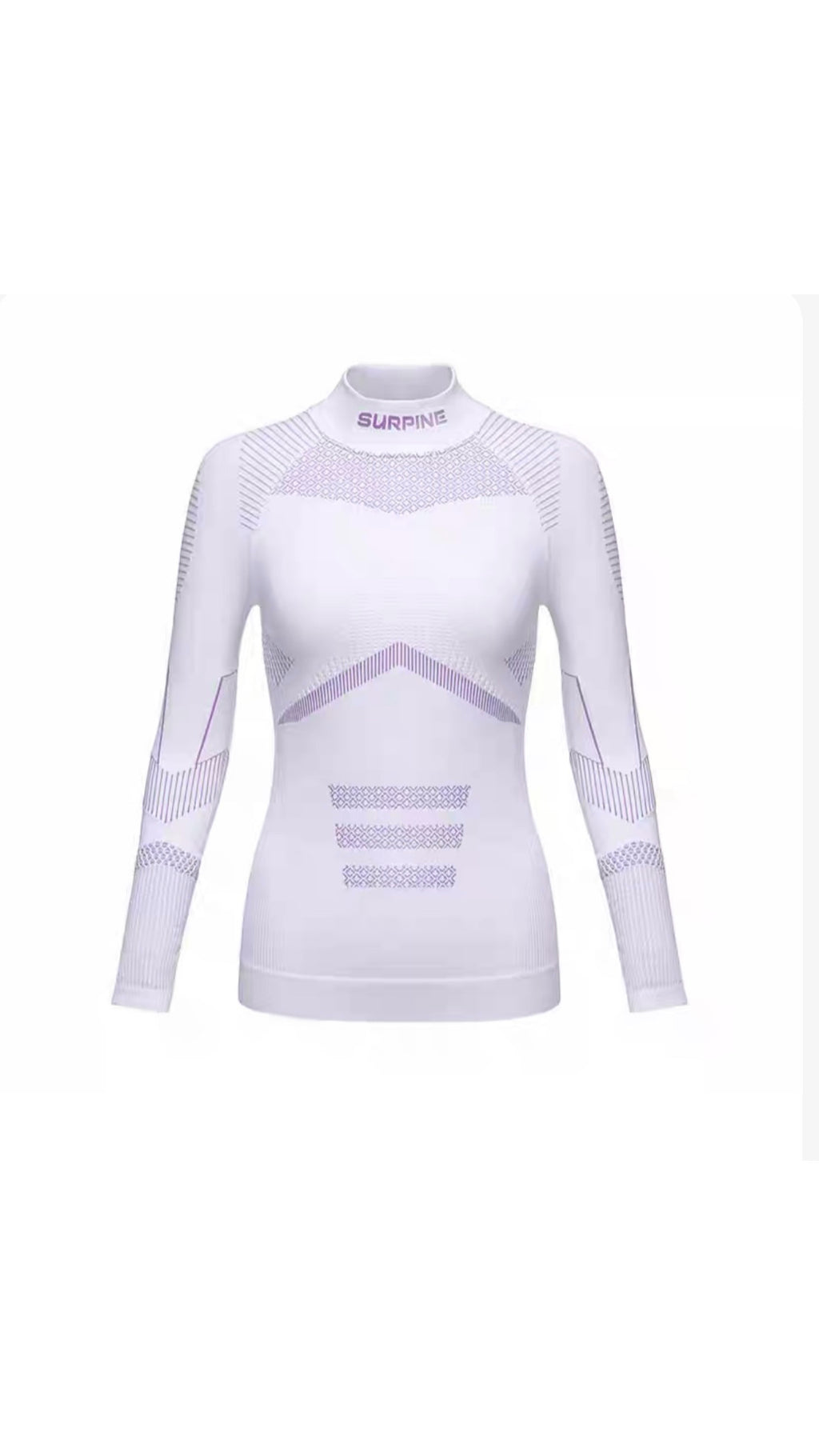 SURPINE BASE LAYER PRO SET WOMEN WHITE PURPLE