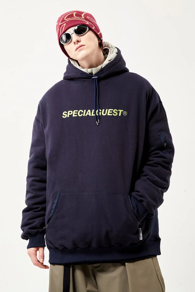 EASY WIDE HOODIE NAVY