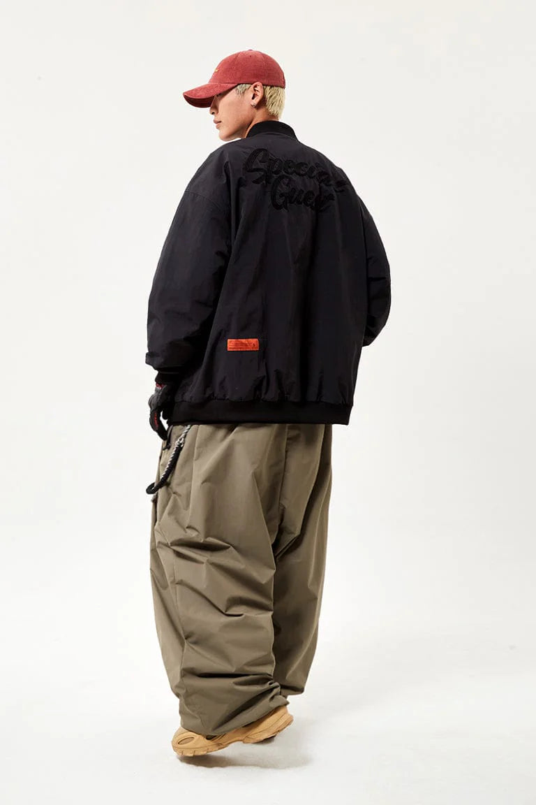 V2 WIDE VARSITY JACKET BLACK