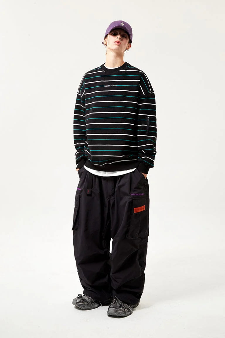 V2 MOD SUPERWIDE CARGO PANTS BLACK