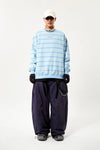 V2 PINSTRIPE CREWNECK WINTER SKY