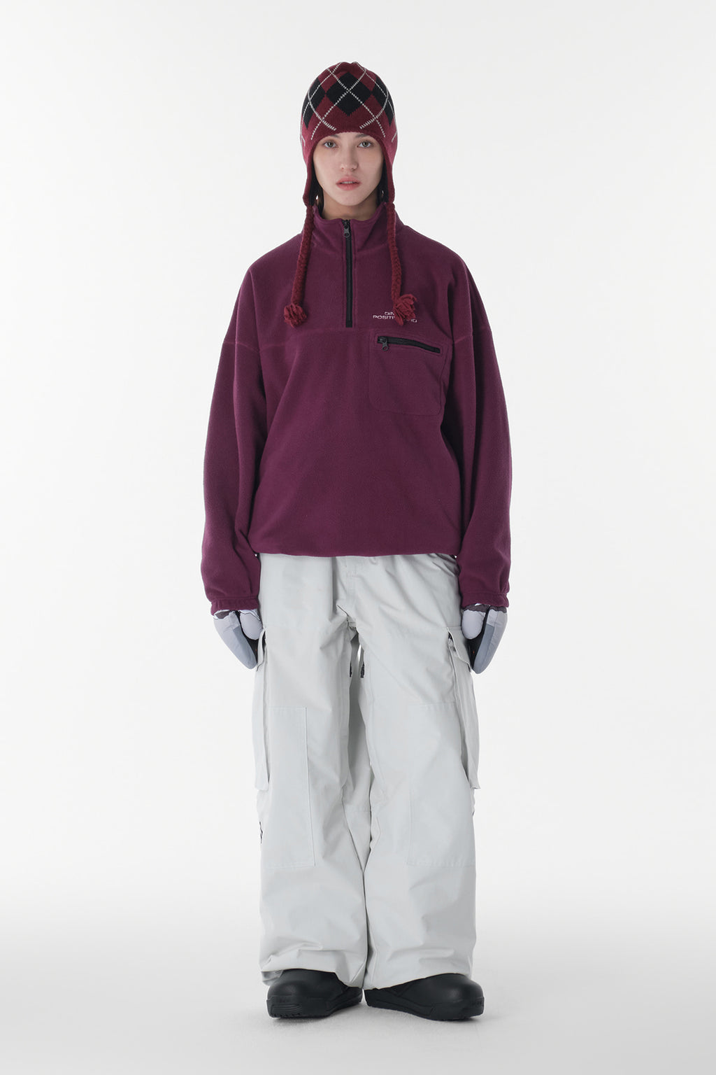 VOLT CARGO BIG PANTS (WIDE FIT LV.1) WHITE