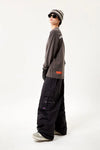 V2 OVERWIDE CARGO PANTS FC BLACK