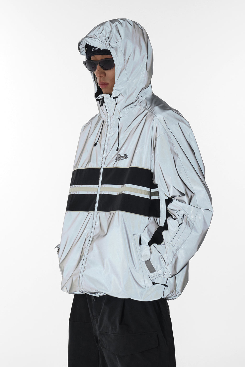 LINE WIND JACKET REFLECTIVE SILVER