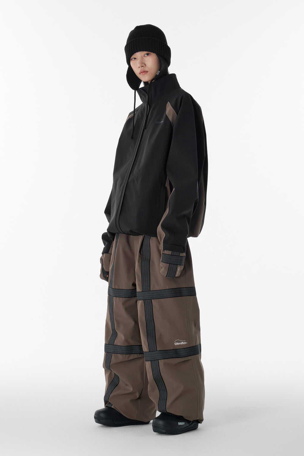 REFLECTIVE LINE BANDED PANTS (WIDE FIT LV.2) MUD
