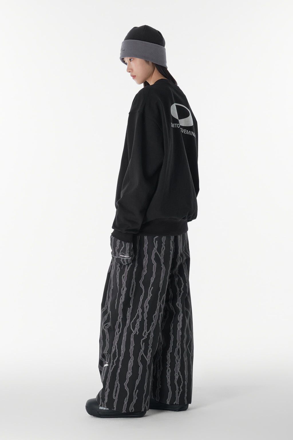 BASIC WIDE PANTS (WIDE FIT LV.2) HAE MT BLACK