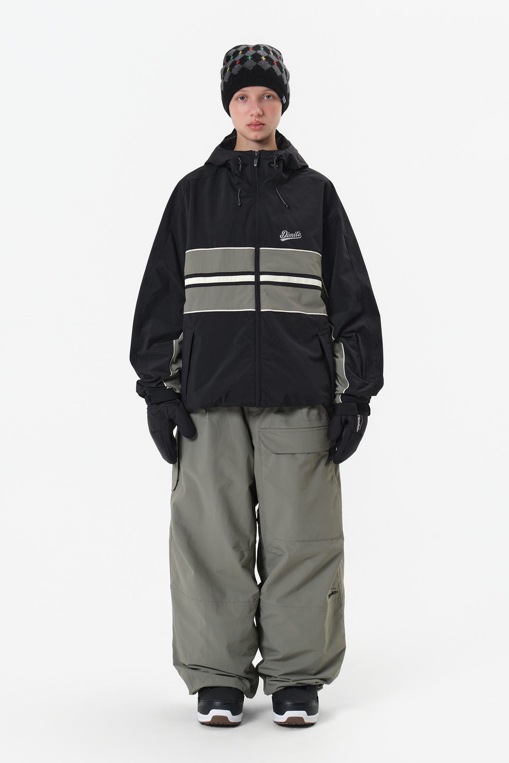 DECK WIDE BANDED PANTS (WIDE FIT LV.2) SLATE SAGE