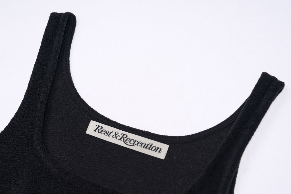 RR TERRY TANK TOP BLACK/ONE SIZE