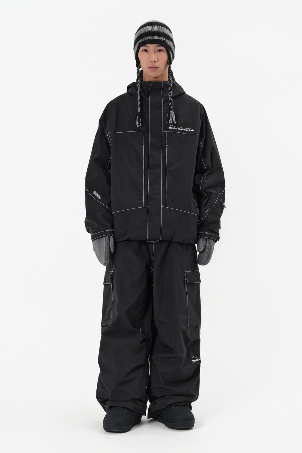 WORKS LINE PANTS (WIDE FIT LV.1) BLACK