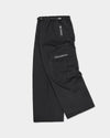 WIDE CARGO PANTS BLACK