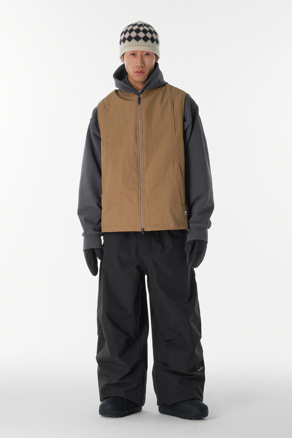 CARPENTER WIDE PANTS (WIDE FIT LV.1) FADE BLACK