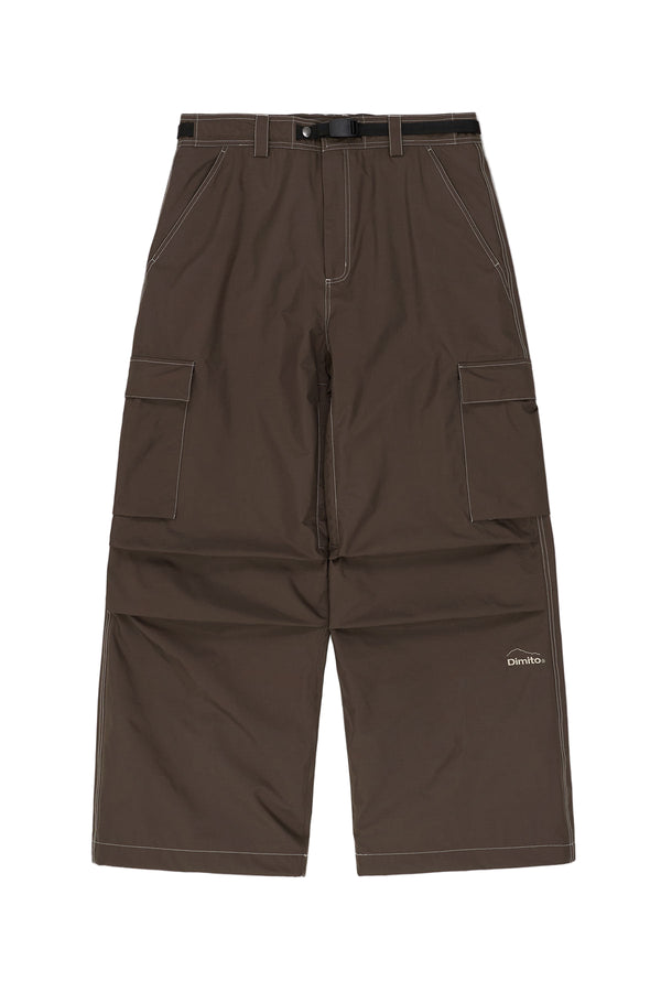 WORKS LINE PANTS (WIDE FIT LV.1) DARK BROWN