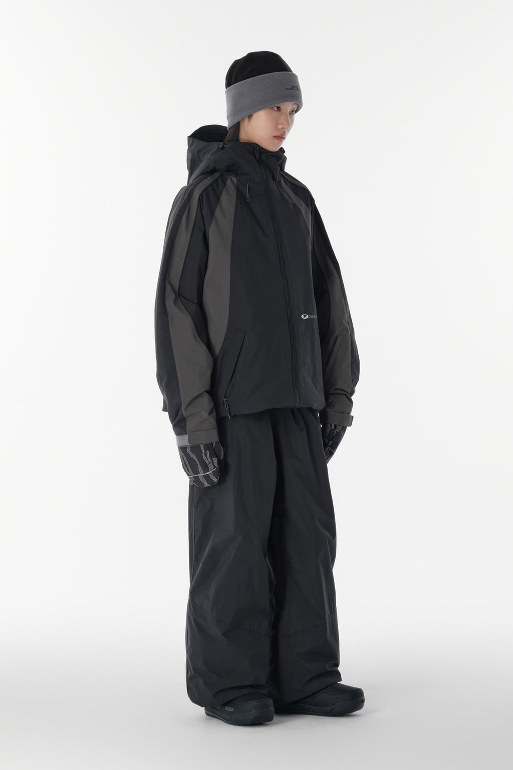 WAVE PADDED JACKET (POLARTEC) MID BLACK