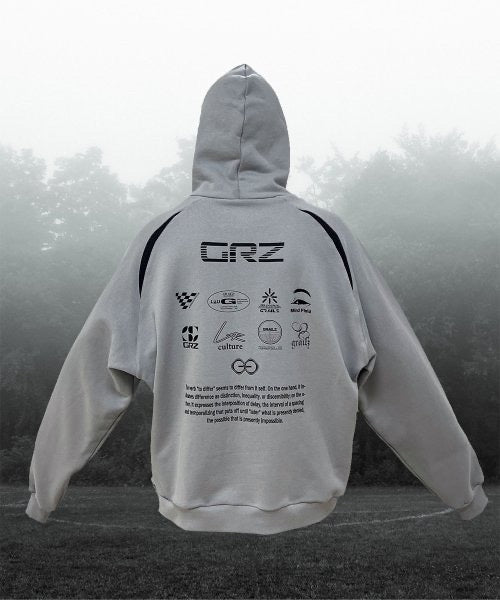 GRAILZ BLOCKCORE HOODIE GREY