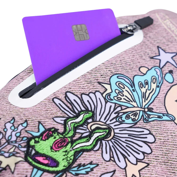 Trippy Rb World Zipper Pocket Glove Pink