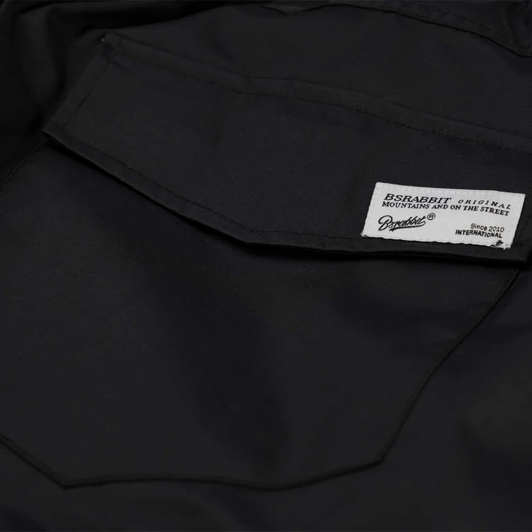 BSRABBIT UNUSUAL SUPER WIDE VENTILATION PANTS BLACK