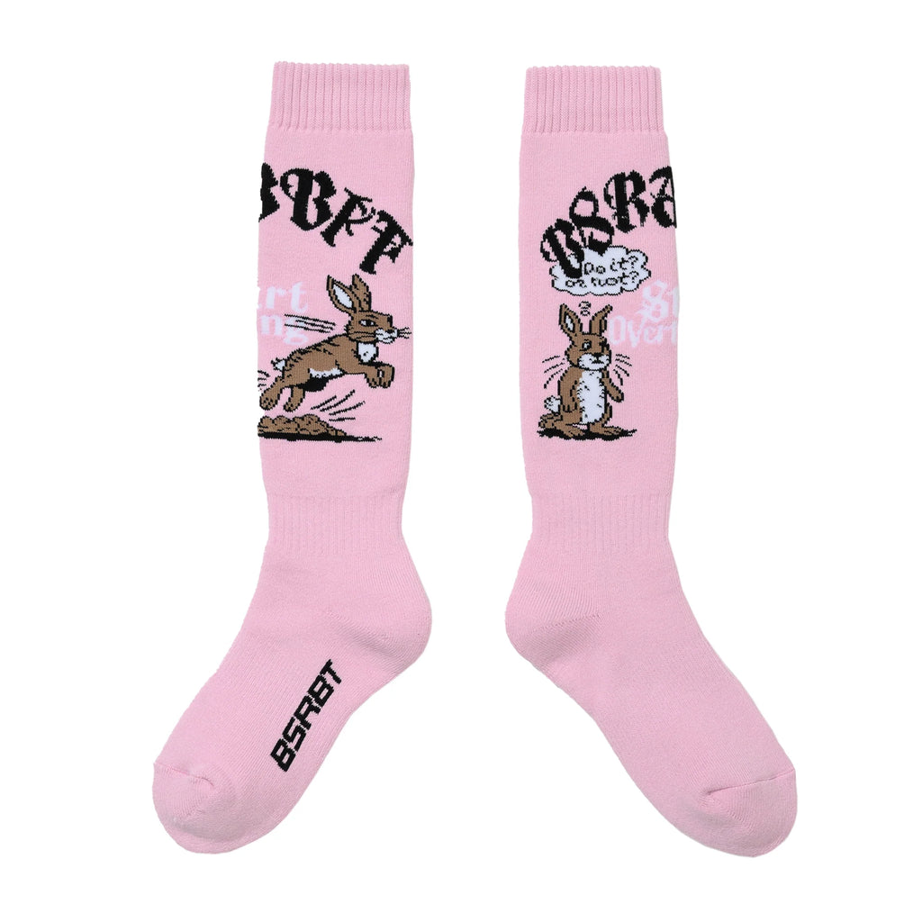 OVERTHINKING SNOWBOARD SOCKS PINK