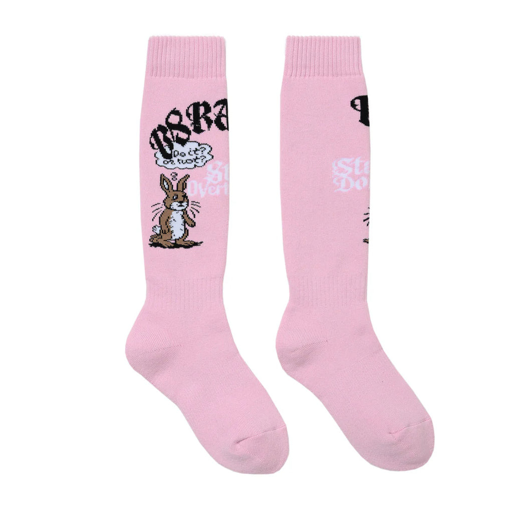 OVERTHINKING SNOWBOARD SOCKS PINK