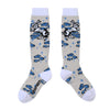 SMOKING RABBIT SNOWBOARD SOCKS GRAY