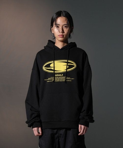 GRAILZ OVAL LOGO HOODIE BLACK