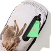 Earth Tone Art Print Zip Pocket Mittens Hare