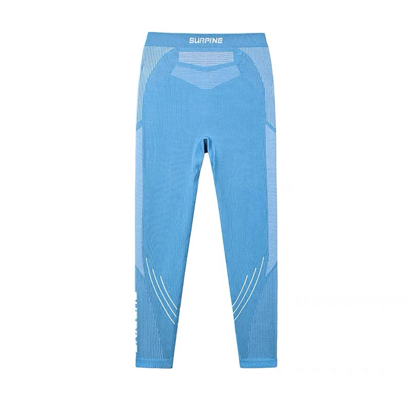 SURPINE MERINO WOOL KIDS BASE LAYER SET BLUE