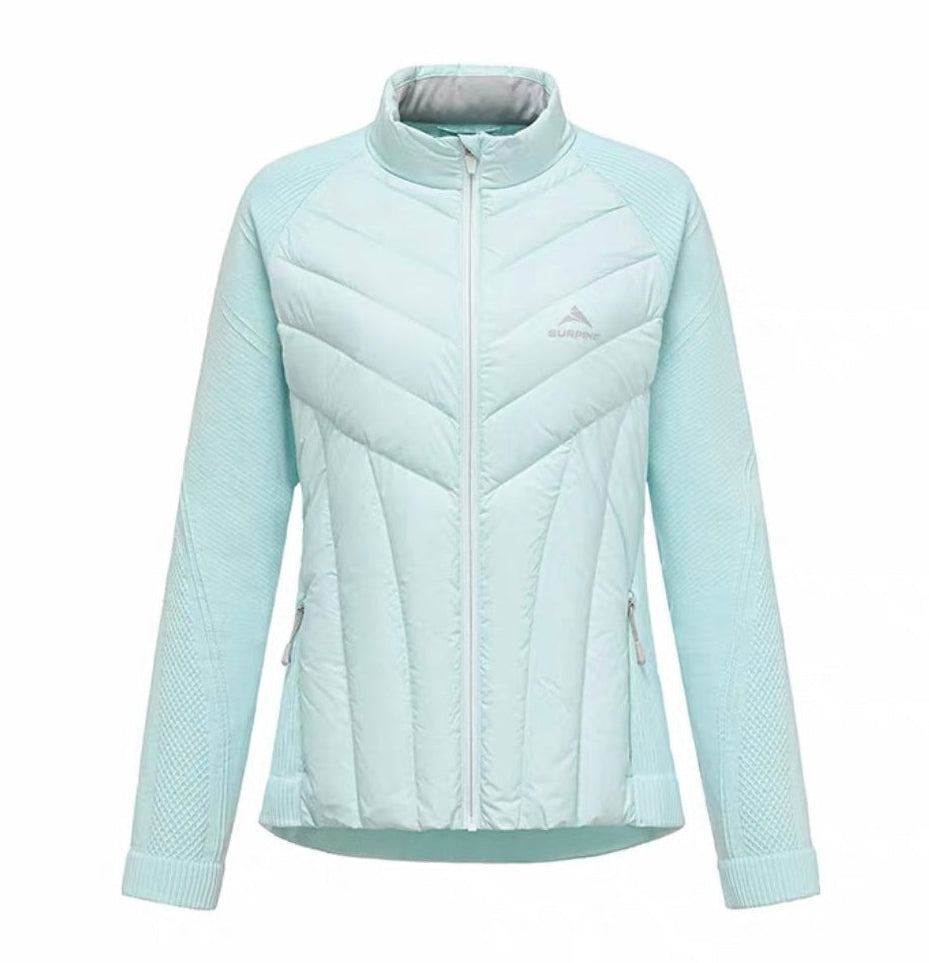 SURPINE GOOSE DOWN & MERINO WOOL MID LAYER BLUE