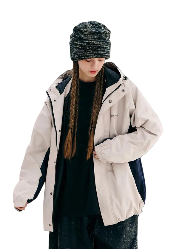 BSRABBIT RETRO HOODED JACKET BEIGE