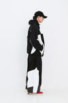 BSRABBIT UNUSUAL HOODED JACKET BLACK