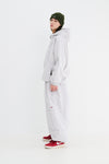 BSRABBIT SPIDERWEB HOODED JACKET SILVER GRAY